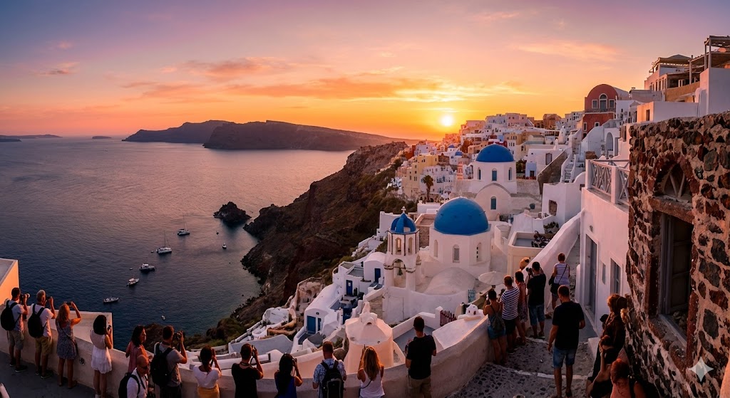 Santorini, Yunani: Mengejar Matahari Terbenam di Oia